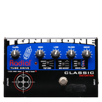 pédale d'overdrive de la marque Radial Engineering